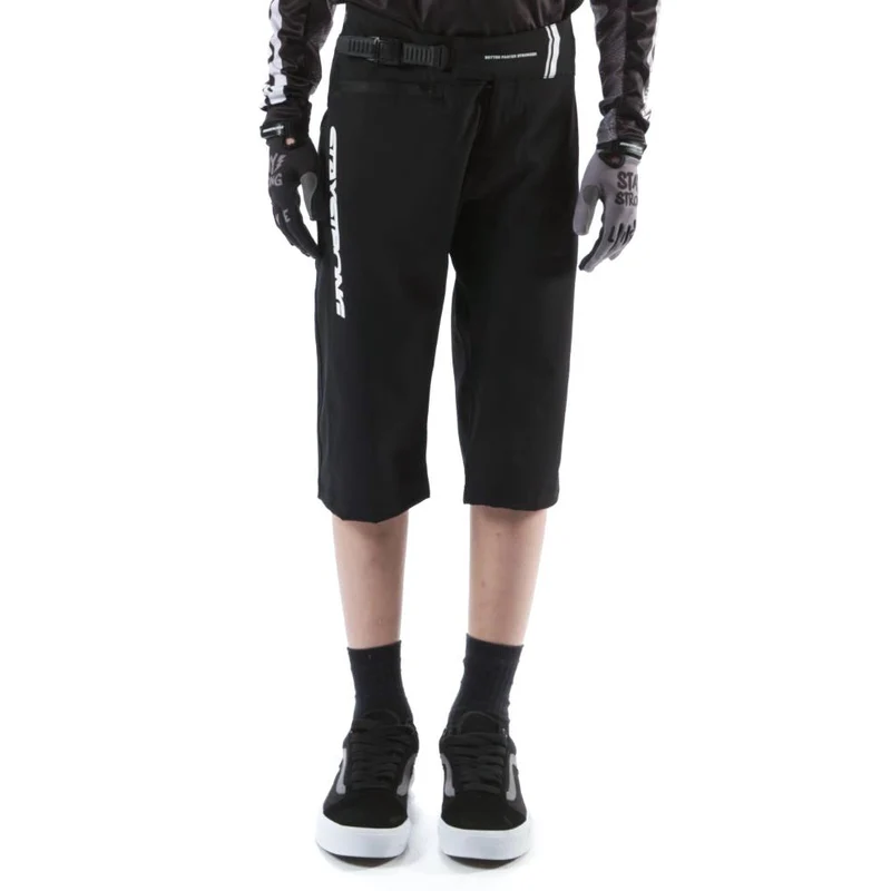 Stay Strong Youth V2 Race Shorts - Black/White