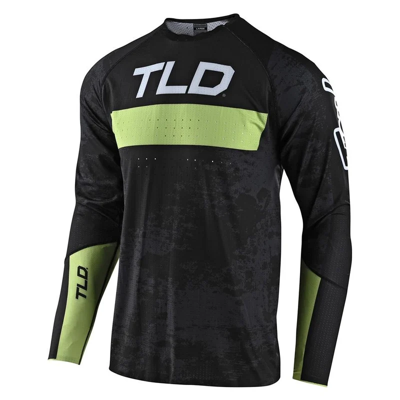 Troy Lee Sprint Ultra Race Jersey - Grime Black/Glo Green