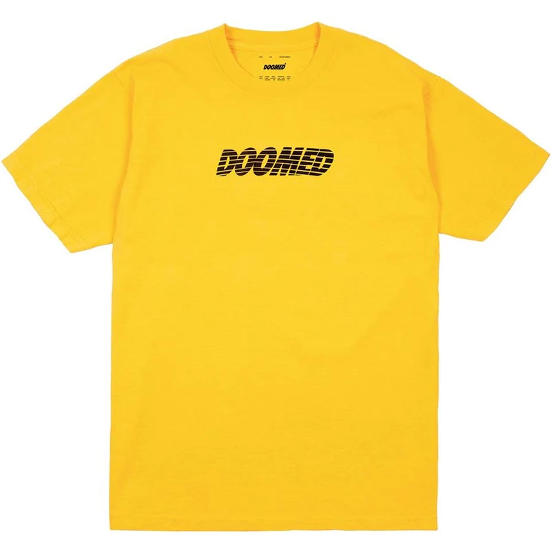 Doomed Cracked T-Shirt - Yellow