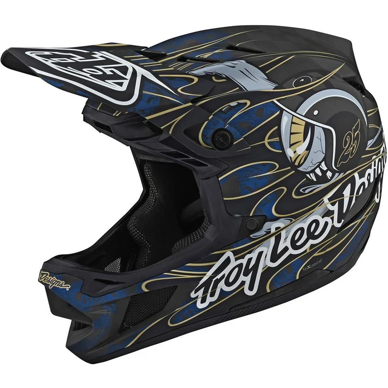 Troy Lee D4 Carbon Race Helmet - Limited Edition Blue Eyeball