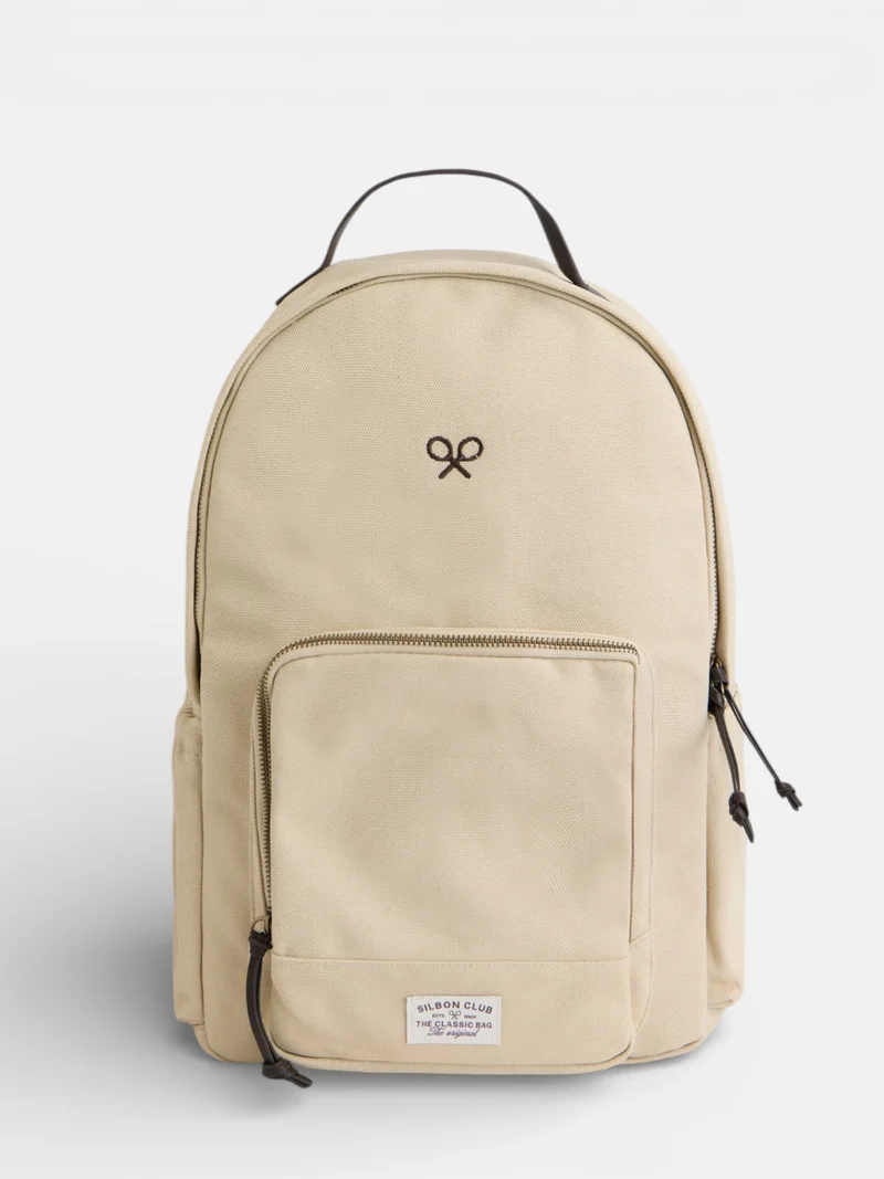 Mochila raqueta beige medio
