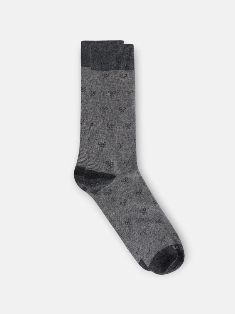 Calcetin multiraqueta gris