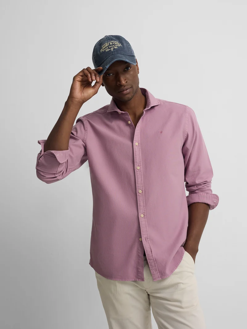 Camisa sport estructura logo purpura