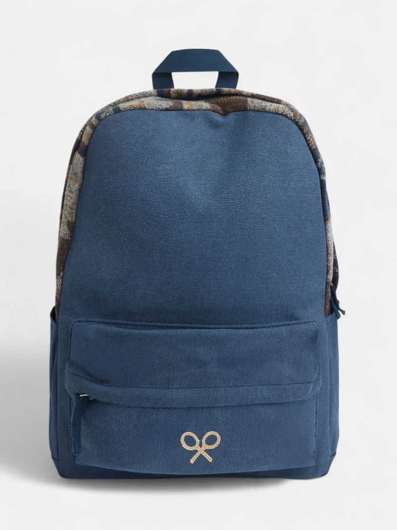 Mochila sport tejido etnico azul marino