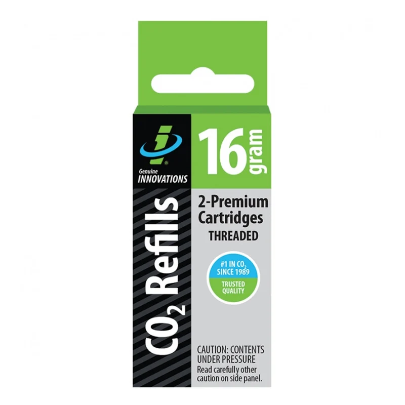 16g Threaded CO2 Cartridges 2 Pack