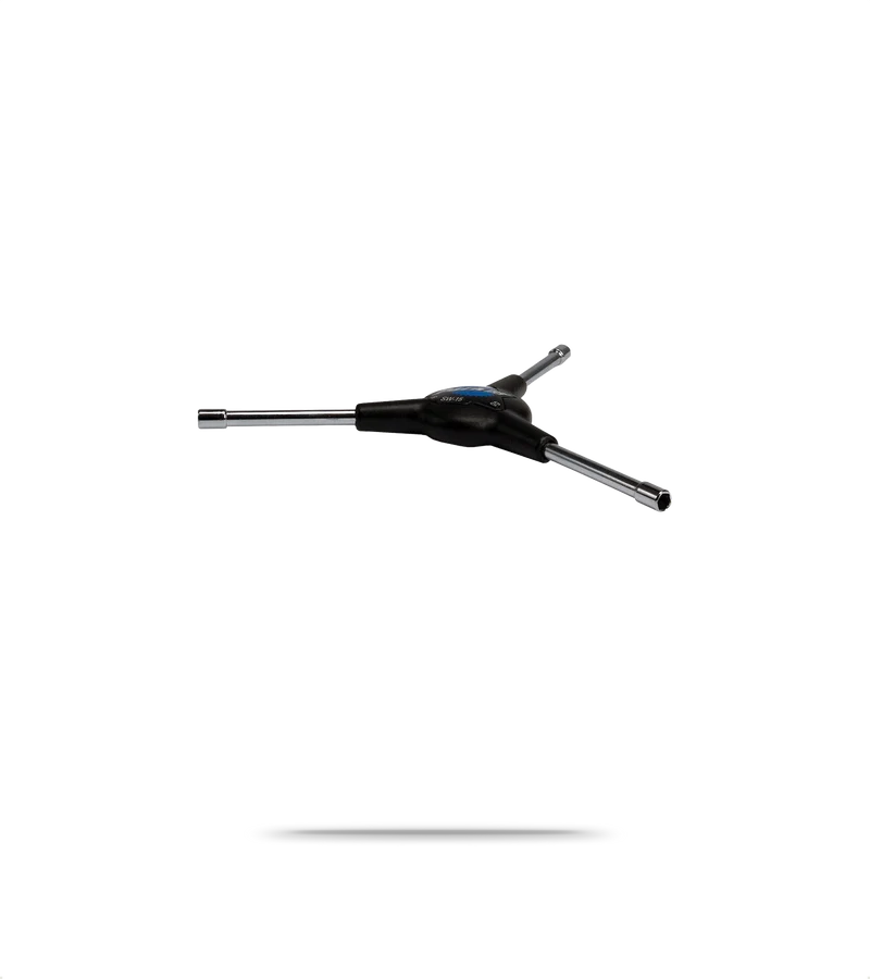 Square Drive/5mm/5.5mm 3-Way Internal Nipple Wrench