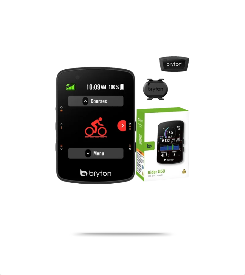 Rider 550 GPS Cycling Computer + Sensor Bundle