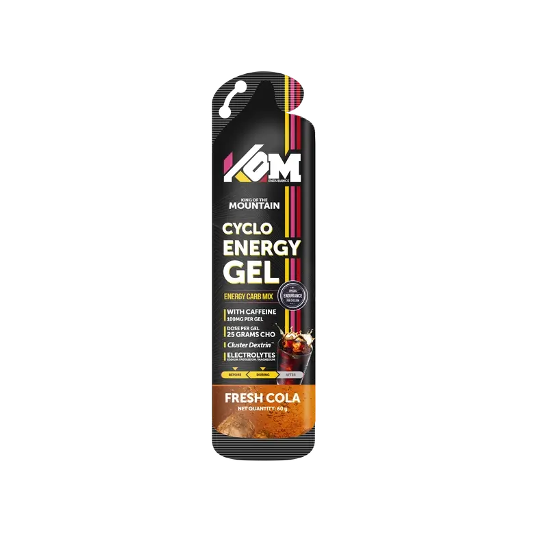 Kom Endurance Geles Nutricion Deportiva , caja de 18 geles de 60g cafeina+magnesio+potasio sabor cola
