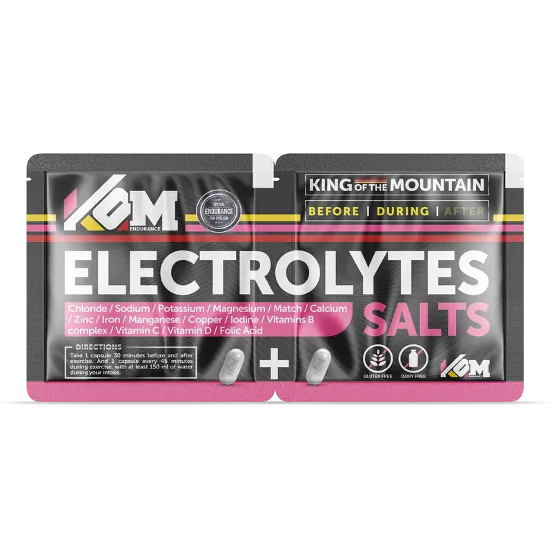 Kom Endurance Hidratación Nutricion Deportiva , duplo de dos capsulas de electrolitos