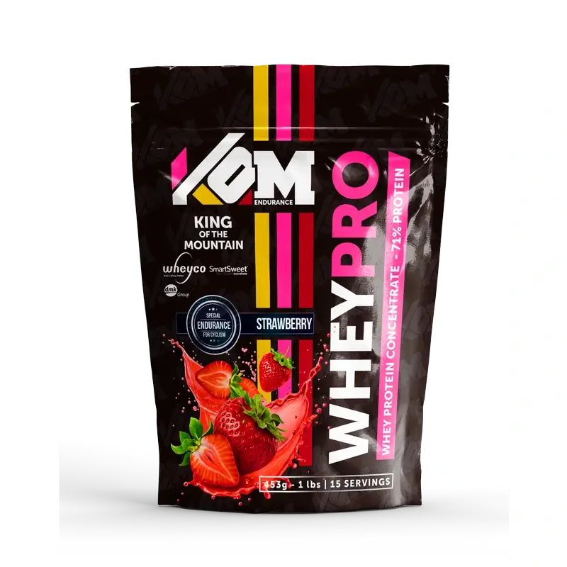 Kom Endurance Proteinas Nutricion Deportiva , saco de proteína whey 453 g sabor fresa